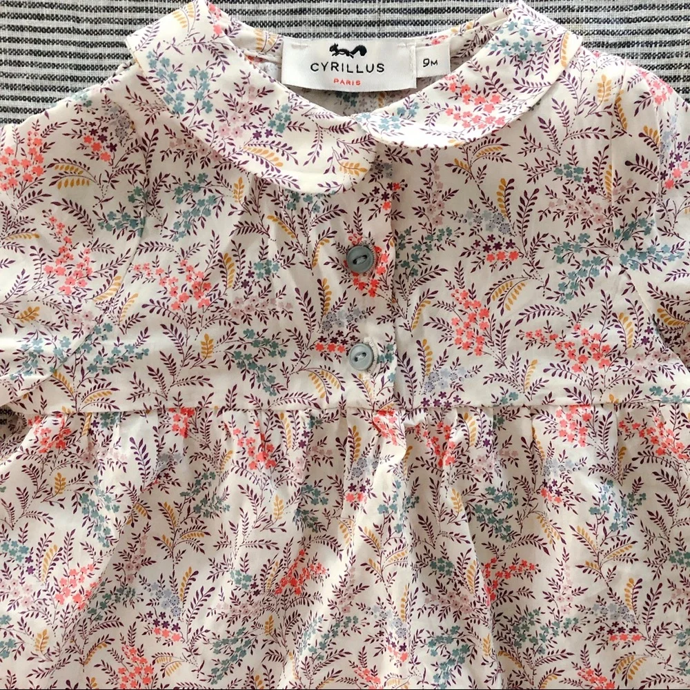 Cyrillus Floral Kids Blouse - Multicolor - Picture 2 of 5